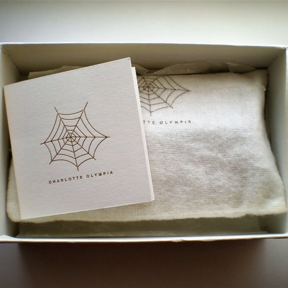 NWT Designer Charlotte Olympia Calfskin Leather Blush Feline Keychain Purse $325 - Picture 8 of 11